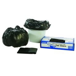 Envision 7-10 Gallon Industrial Trash Bag, 24" x 24", Low Density, 1 mil, Brown/Black, 250 Bags/Box (TRC2424)<AbilityOne Best