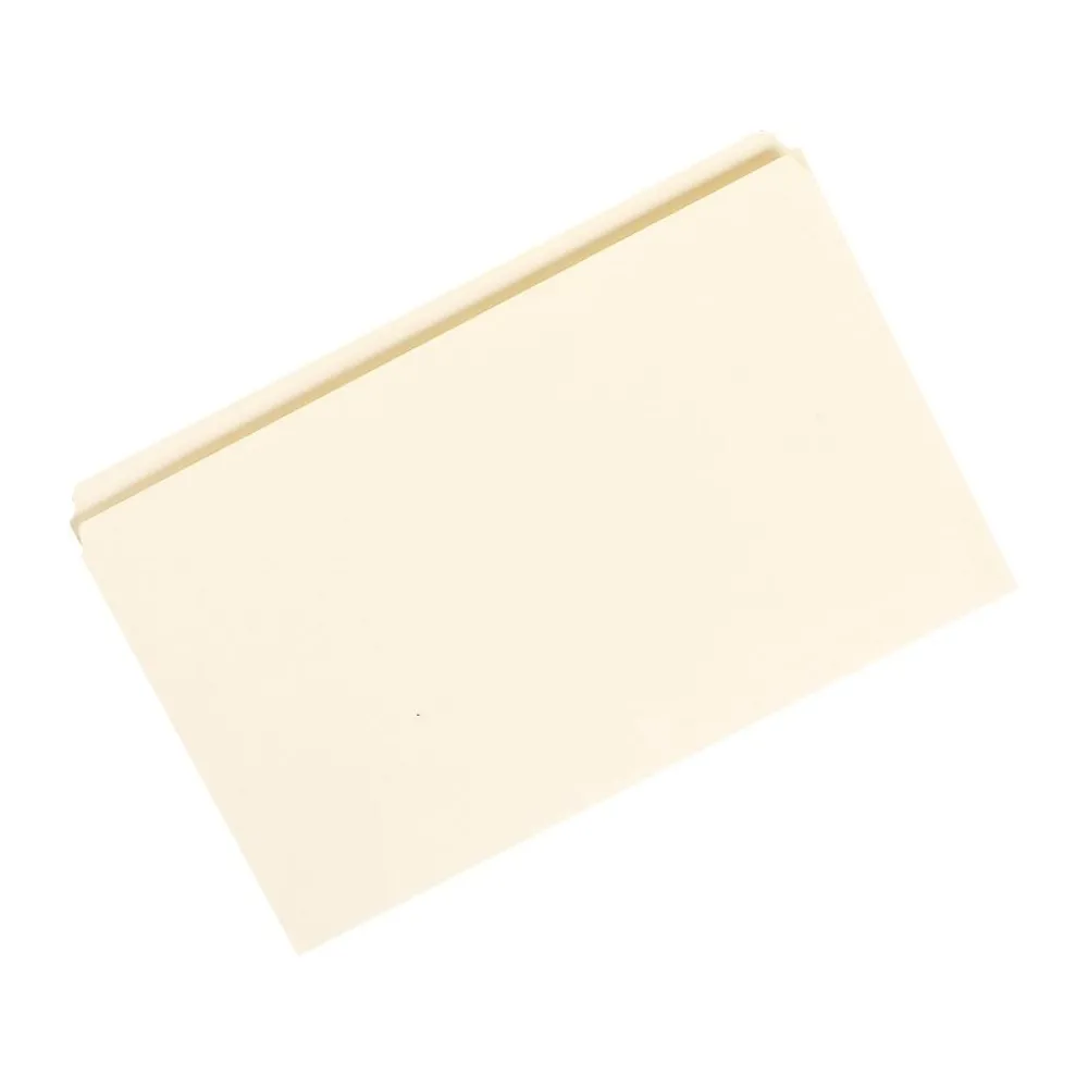 File Folders|AbilityOne Light Duty Manila File Folders, 1/3 Cut, LETTER-size Holds 8 1/2" x 11", 100/Bx