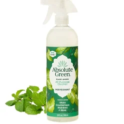 Natural Multipurpose Cleaner, Peppermint Scent, 25 Fl Oz., 2/Pack (PEPALL-2PK)<Absolute Green