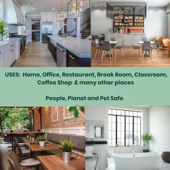 Natural Multipurpose Cleaner, Peppermint Scent, 25 Fl Oz., 2/Pack (PEPALL-2PK)<Absolute Green