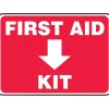 Accuform Safety Sign, FIRST AID KIT, 7" x 10", Aluminum (MFSD506VA)