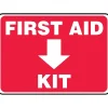 Accuform Safety Sign, First Aid Kit, 7" X 10", Adhesive Vinyl (MFSD506VS)