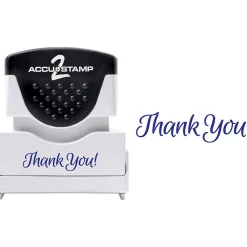 Stamps & Stamp Pads|Accu-Stamp 2 Pre-Inked Stamp, "Thank You!", Blue Ink (035630)
