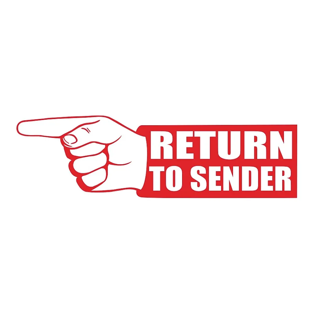 Stamps & Stamp Pads|Accu-Stamp 2 Pre-Inked Stamp, "Return to Sender", Red Ink (035631)