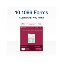 Tax Forms*Adams 2024 1096 Summary Tax Form, 10/Pack (STAX1096-24)