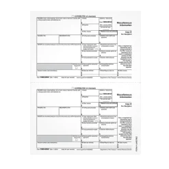 Tax Forms*Adams 2024 1099-MISC Copy B Laser Tax Forms, 50/Pack (LMISCREC-S)