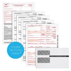 Tax Forms*Adams 2024 1099-MISC 4-Part Laser/Inkject Tax Forms with Envelopes and software, 50/pack (LMISC425Q)