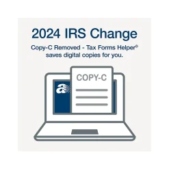Tax Forms*Adams 2024 1099-MISC Tax Form with e-files and Access to Tax Forms Helper, 4-Part, 2-Up, Copy A, 1, B, 2, 50/Pack