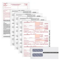 Tax Forms*Adams 2024 1099-NEC 4-Part Laser/Inkject Tax Forms with Envelopes and software, 50/pack (LNEC425Q)