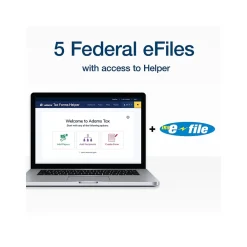Tax Forms*Adams 2024 1099-NEC Tax Form with e-files and Access to Tax Forms Helper, 4-Part, 3-Up, Copy A, 1, B, 2, 24/Pack