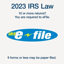 Tax Forms*Adams 2024 1099-NEC Tax Form with Self-Seal Envelope, 4-Part, 3-Up, Copy A, 1, B, 2, 12/Pack (STAX512NEC-24)