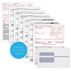 Tax Forms*Adams 2024 W-2 6-Part Laser/Inkjet Tax Forms with Envelopes and software, 100/pack (LW26KIT-S)