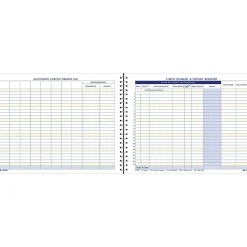 Accounting & Record Journals*Adams ® Check, Payment and Deposit Register Journal, Ruled, Blue (AFR60)