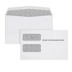 Discount Adams Double Window Tax Form Envelopes, White, 100/Pack (7956E-S)