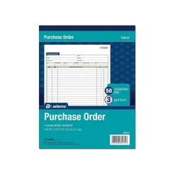 Business Forms*Adams 3-Part Carbonless Purchase Order, 10.69