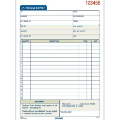 Business Forms*Adams 3-Part Carbonless Work Orders, 8.44" x 5.56", 10 Sets/Book, /Box (TC5831-10)