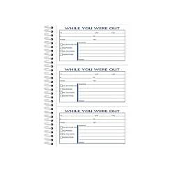 Notepads|Adams Phone Message Pad, 5.5" x 8.5", Ruled, White, 100 Sheets/Pad (SC8603D)