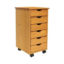Storage Cabinets*Adeptus 25.8" Solid Pine Drawer Cabinet, Medium (C0008)