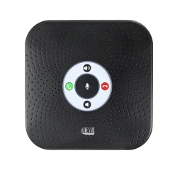 Adesso 360° Xtream S8 Conference Call Bluetooth/Wired Speaker with Microphone and USB 3.0 Hubs, Black