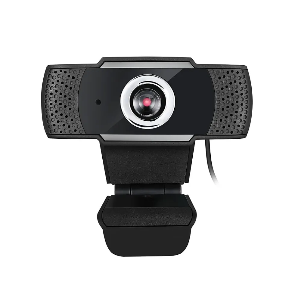 Adesso CyberTrack HD 1920 x 1080 USB Webcam with Built-in Microphone, TAA Compliant, 2.1 Megapixels, Black (CyberTrack H4-TAA)