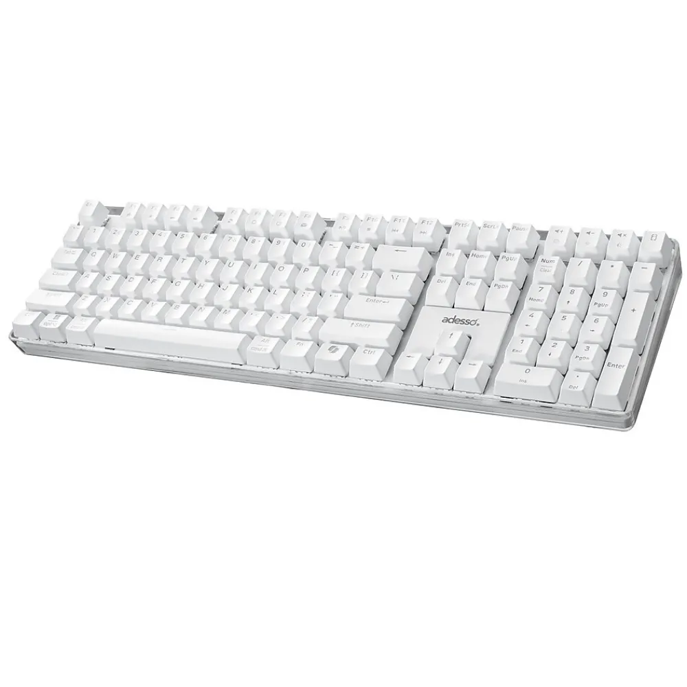 Online Adesso EasyTouch 680 Illuminated Mechanical Keyboard, White (AKB-680UW)
