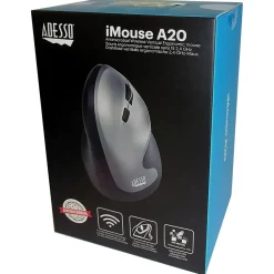 Hot Adesso iMouse A20 Wireless Ergonomic Vertical Optical Mouse, Black