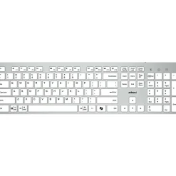 Adesso Wired Multi-OS Scissor Switch Keyboard with Copilot AI Hotkey, White (AKB-730UW)