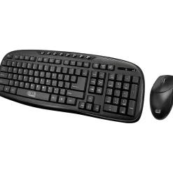 Best Adesso Wireless Keyboard and Optical Mouse Combo, Black (WKB-1330CB)