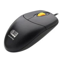 Hot Adesso Wired Waterproof Optical Mouse, Black (IMOUSEW3)
