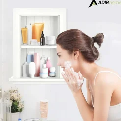 Shelving*AdirHome 1-Shelf Recessed Wall Mount Shelf, 19