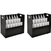 File Cabinets*AdirOffice 21-Slot Mobile Roll File, 28.5"H x 30"W x 15.75"D, Black (625-BLK-2PK)