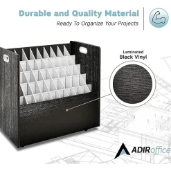 File Cabinets*AdirOffice 50-Slot Mobile Roll File, 28.5