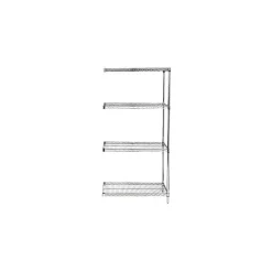 Shelving*Quantum Storage Systems Adjustable Open Wire Shelving Add-On Units, 36" x 18" x 74"