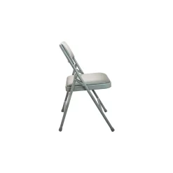 Folding & Stacking*Advantage Vinyl Padded Folding Chairs, Gray, 40/Pack (DPI903V-GG-40)