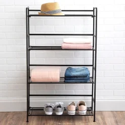 Shelving*Advantus FlipShelf 4-Shelf Metal Unit, 26.5