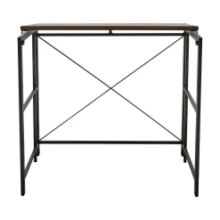 Corner Desks*Advantus Flipshelf 32"W Computer Desk, Wood Grain/Black (39338)