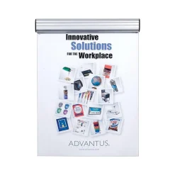 Bulletin*Advantus Grip-A-Strip Display Rail, 9”L x 1.5”H, Satin Alumin Finish (1500)