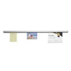 Bulletin*Advantus Grip-A-Strip Display Rail, 9”L x 1.5”H, Satin Alumin Finish (1500)