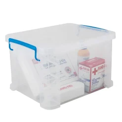 File Storage|Advantus Super Stacker File Box, Letter/Legal Size, Clear (36871)