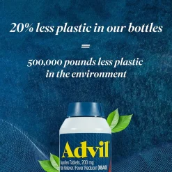 Ibuprofen Pain Reliever/Fever Reducer, 200mg, 100/Box (015040)<Advil Clearance