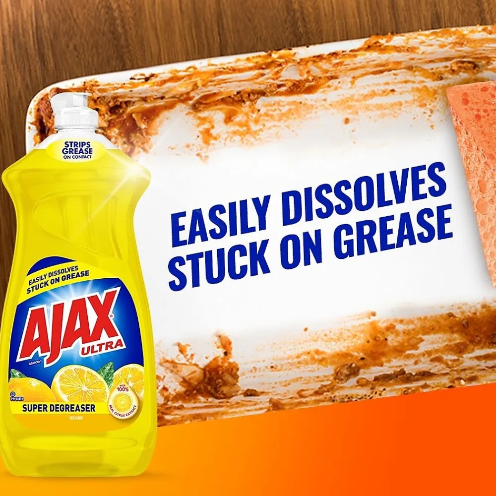 Super Degreaser Liquid Dish Soap, Lemon, 28 oz. (144673)<Ajax Sale