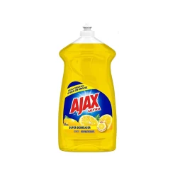 Ultra Super Degreaser Dish Soap, Lemon, 52 fl. oz., 6/Carton (149861CT)<Ajax