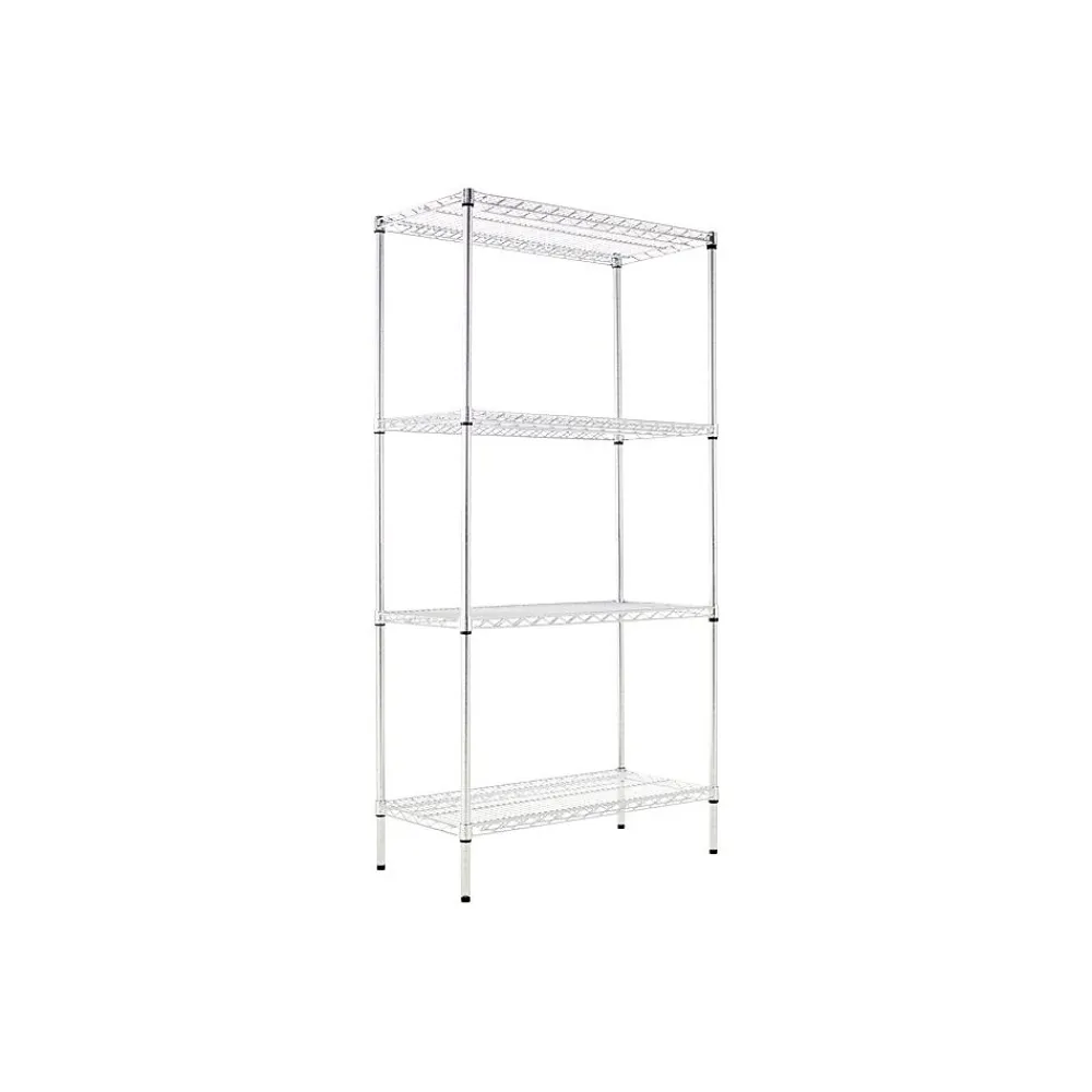 Shelving*Alera ® Industrial Wire Shelving Starter Set, 36Wx18"D, Silver