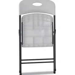 Folding & Stacking*Alera Resin Office Folding Chair, White, 4/Carton (ALEFR9402)