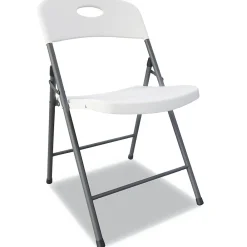 Folding & Stacking*Alera Resin Office Folding Chair, White, 4/Carton (ALEFR9402)