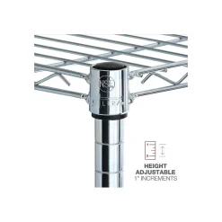Shelving*Alera 6-Shelf Commercial Wire Shelving Kit, 72