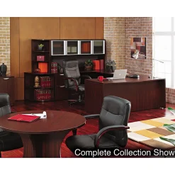 Bookcases*Alera Valencia 54.78"H 4-Shelf Bookcase with Adjustable Shelves, Mahogany Laminate (ALEVA635632MY)