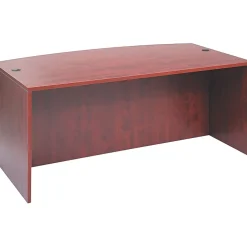 Office Desks*Alera ™ Valencia Series Executive Suites in Medium Cherry, Bow Front Desk Shell