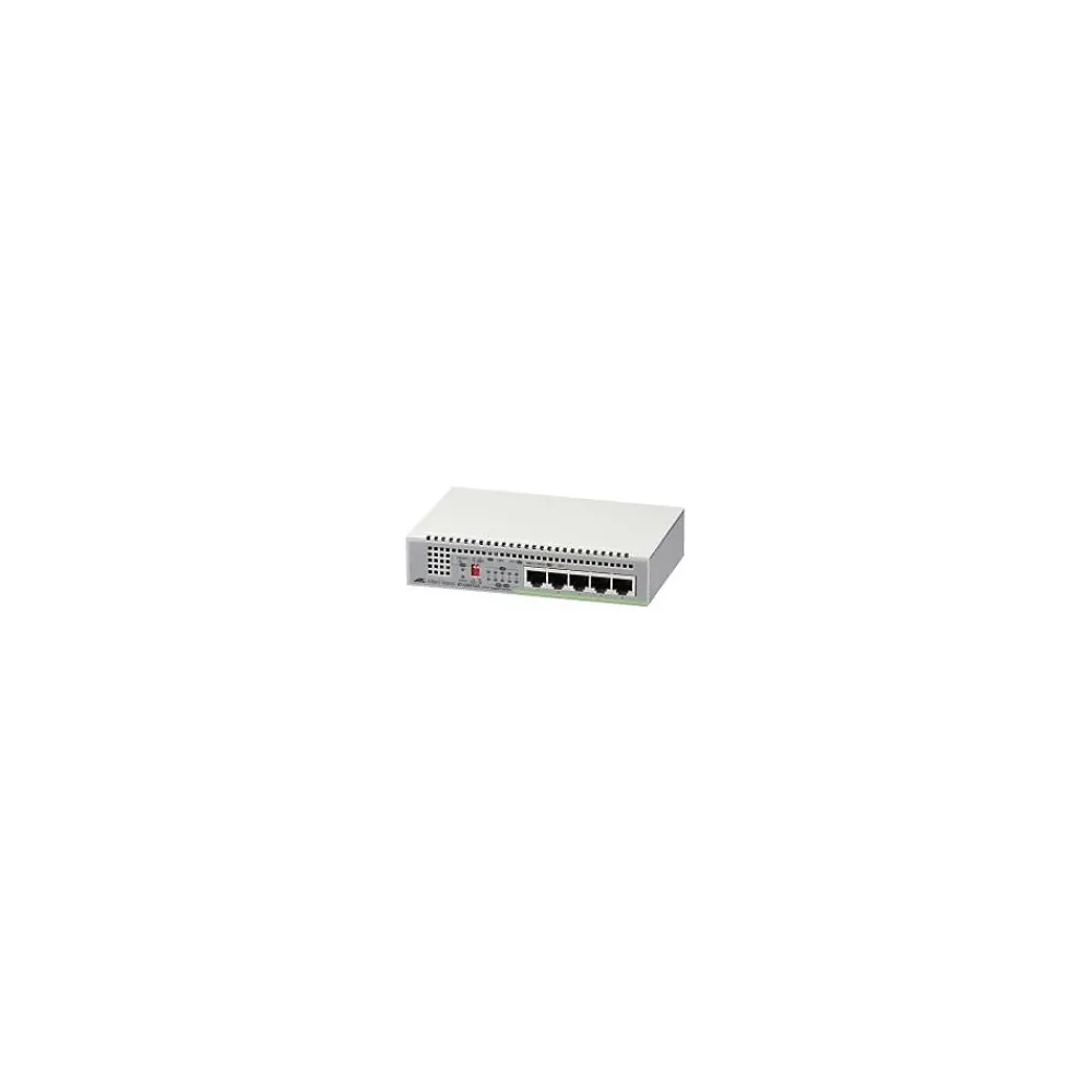 Allied Telesis 5-Port Gigabit Ethernet Unmanaged Switch, 10/100/1000 Mbps (AT-GS910/5-10)