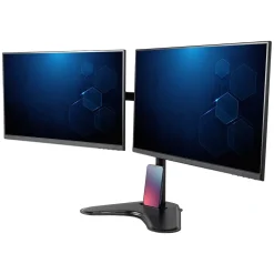 Sale Allsop Adjustable Dual Monitor Arms, Up to 32" Monitor, Black (32628)